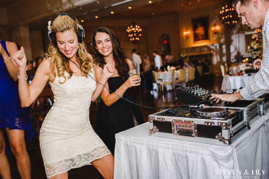 Girls dancing at a THG party